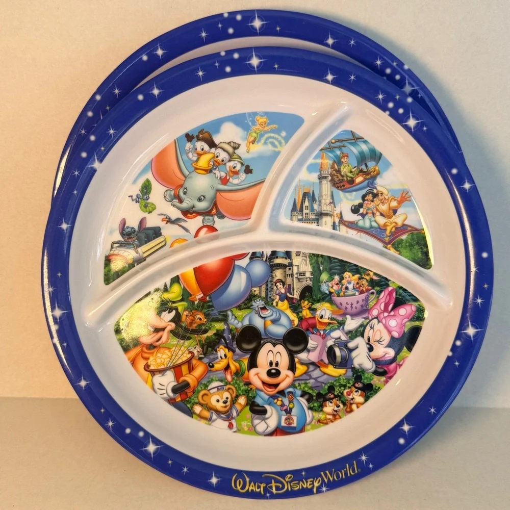 Walt Disney World Parks Souvenir Divided Plate 10
